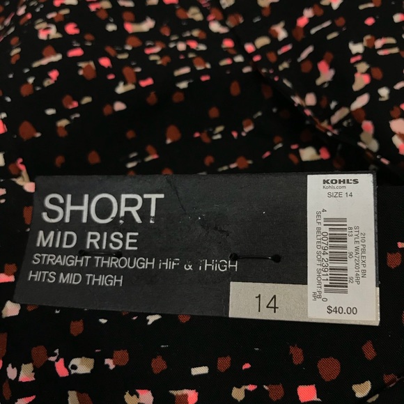 Apt 9 Abstract Dressy Belted Shorts - Picture 6 of 6